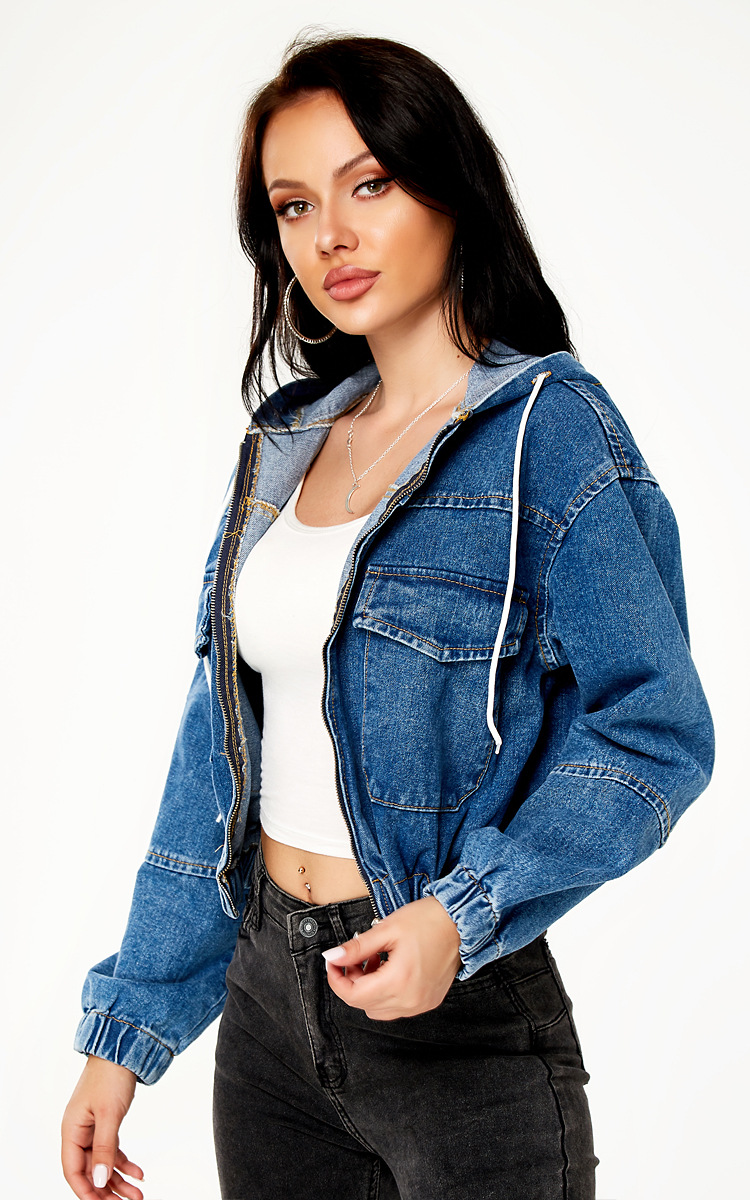 loose denim jacket with hat NSSY9493