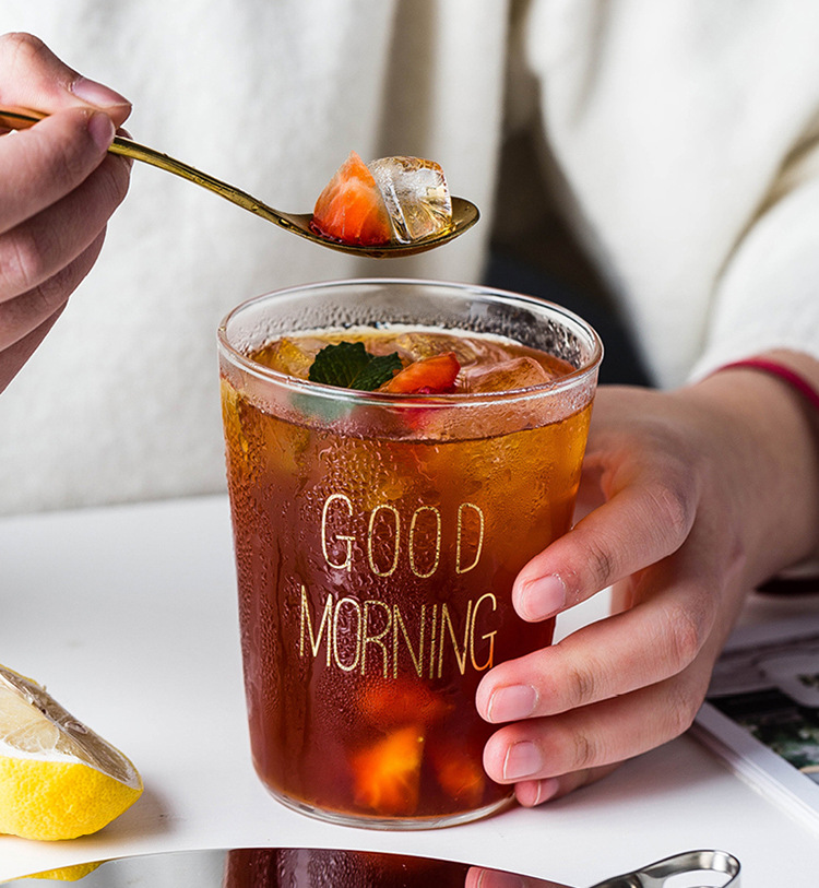 早晨杯Goodmorning早餐杯创意玻璃杯