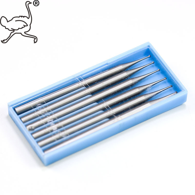 蓝盒固美款1#球形微雕雕刻刀旋转锉象牙波针橄榄核雕镂空牙机工具