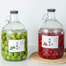 大号加州酒瓶泡酒玻璃瓶大口杨梅酒青梅酒瓶酿酒瓶葡萄酒瓶密封罐