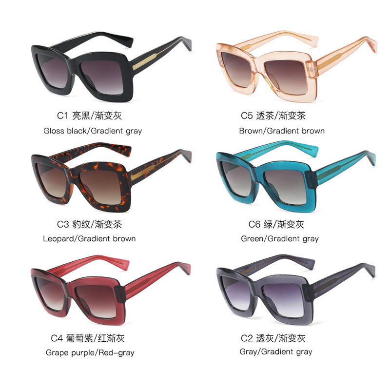 95233 new trend large frame sunglasses female CP insert high quality craft lens foot Sunglasses spot wholesale