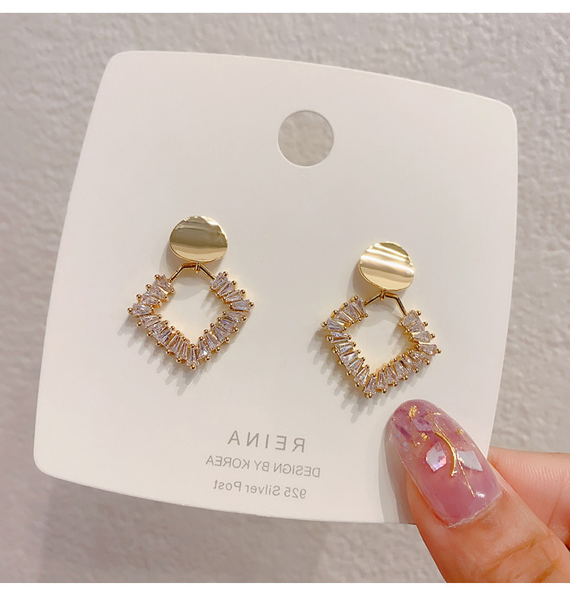 2020 new trendy female Korean geometric copper earrings wholesalepicture3