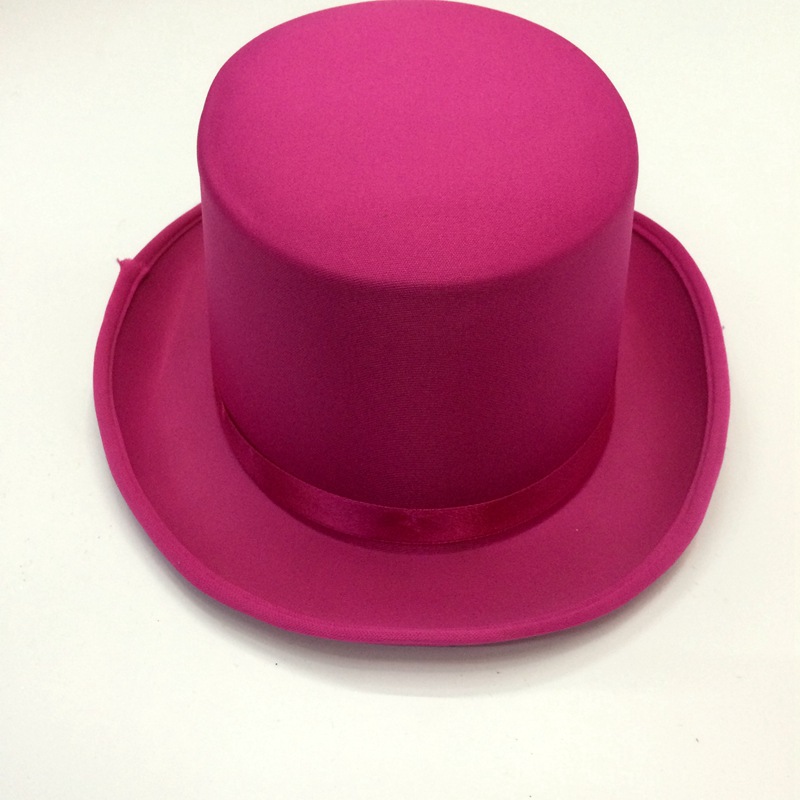 Custom-made knitted fabric composite Lincoln hats in various colors for performance festivals maozi export hats detail image 3