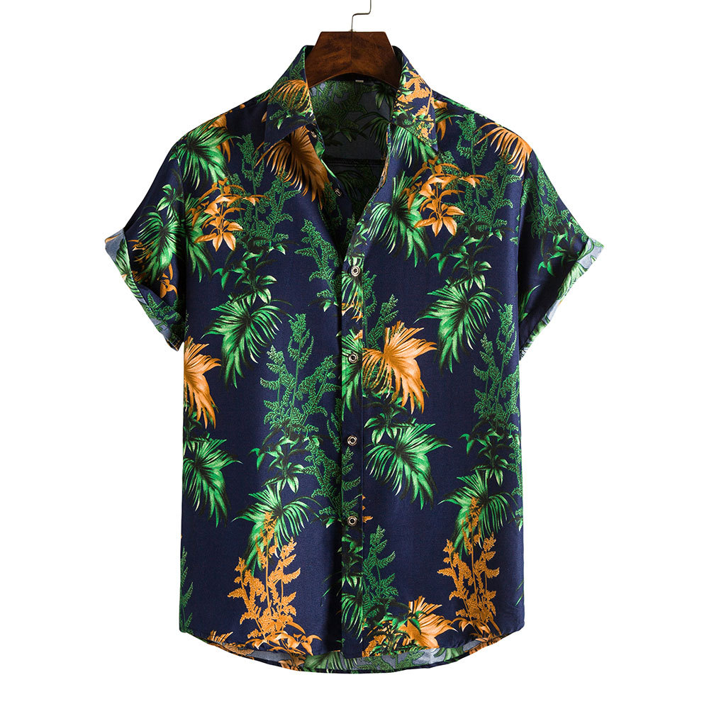 Men's Ditsy Floral Blouse Men's Clothing display picture 111