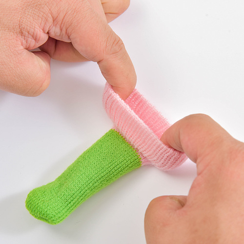 Table leg knitting door handle protector with thick double-layer anti-slip and wear-resistant yarn chair leg home protection pad