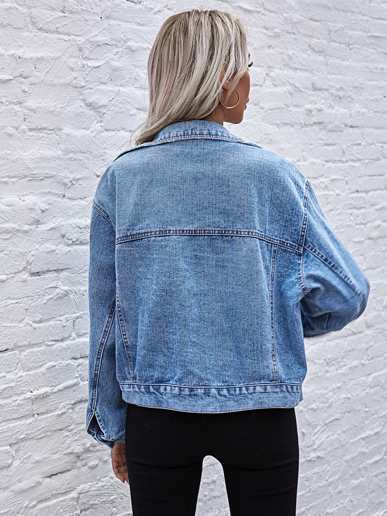 fashion loose all-match denim jacket  NSJM64528