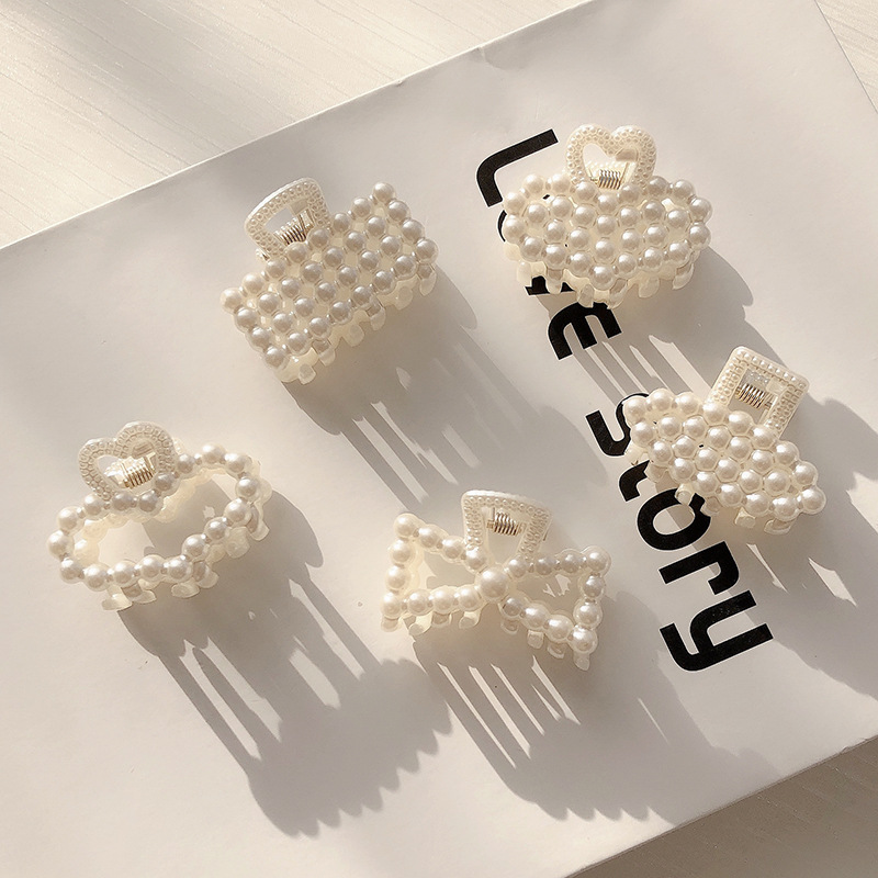 Korea New Small Pearl Catch Clip Hairpin Side Clip Hair Accessories Wholesale Nihaojewelry display picture 15