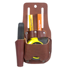 鋼卷尺皮套收納包 牛皮測繪工具包 可掛腰包工具套 工地箱包 定制