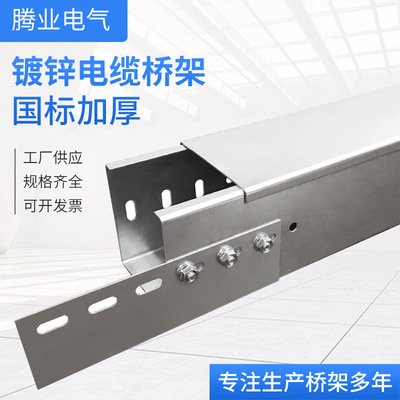 Cable tray Customized 100*100 Spray Bridge Stainless steel aluminium alloy Hot-dip zinc Fireproof