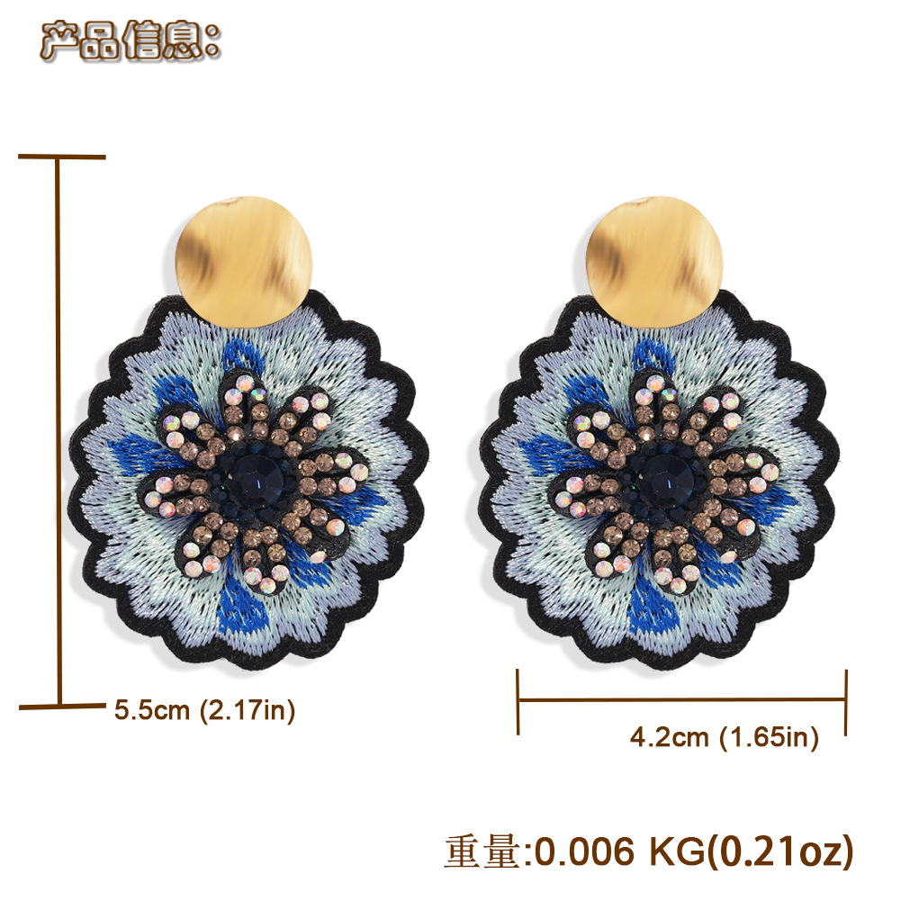 Fashion Personality Exaggerated  Daisy Flower Earrings display picture 1