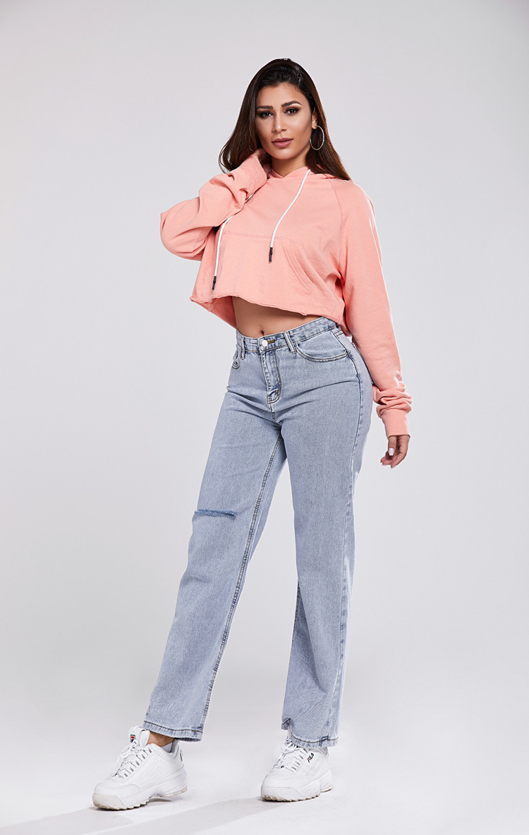 casual wide-leg denim pants NSSY17681