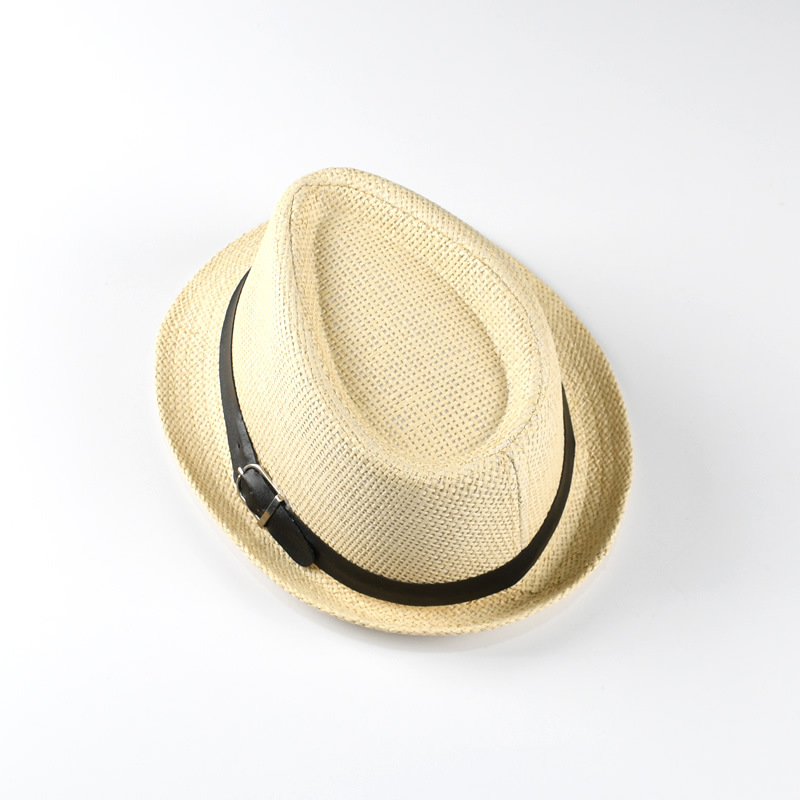 Children Unisex Fashion Solid Color Patchwork Straw Hat display picture 7
