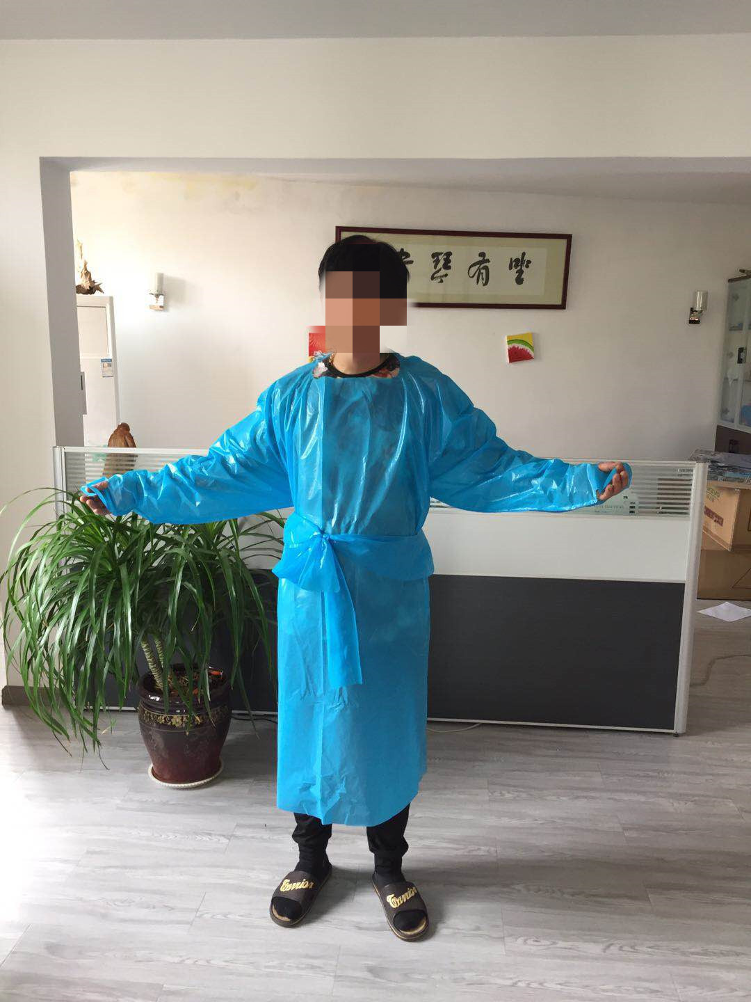 一次性反穿衣，成人PEVA雨衣，防护服工厂