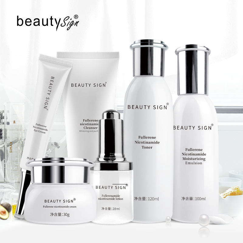 Beauty breaks Fullerenes Nicotinamide Skin care Set 6 Set of parts Replenish water Moisture compact skin and flesh Fine lines On behalf of hair