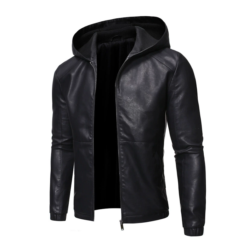 Demi-season fitted warm jacket with hood, Korean style