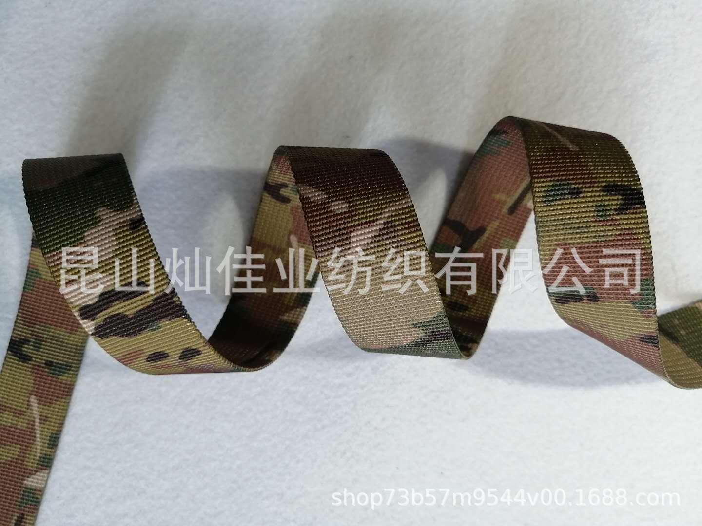涤纶织带 军绿迷彩织带 2.5cm宽服装辅料 单面双面热转印织带定做|ms