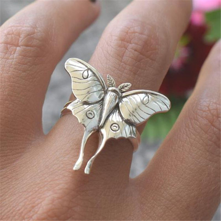 WISH New Alloy Vintage Butterfly Animal Ring Jewelry For Women - Manufacturer Sale_voghion.com