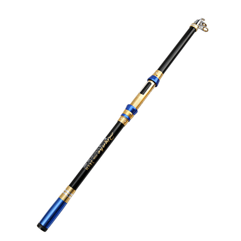 Barra de mar de fábrica de largo alcance caña de pescar 2,1-4,5 m caña de lanzar caña de pescar al por mayor caña de pescar artes de pesca de carbono