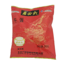 六必居干黄酱350g*40袋拌面酱北京炸酱面豆瓣酱调料干黄酱批发