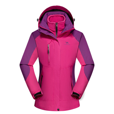 秋冬户外登山冲锋衣男女定制三合一可拆卸防风保暖外套服厚1278