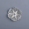 Copper-mesh flower-silver, color retention, bottom bracket, 30mm-1 piece