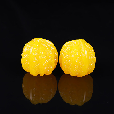 二代蜜蠟血泊核桃手把件把玩廠家直銷批發家庭辦公精美小擺件直播