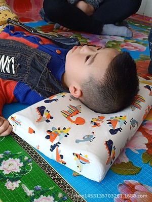 卡通兒童乳膠枕頭微商代理枕芯禮品贈品廠家批發壹件代發