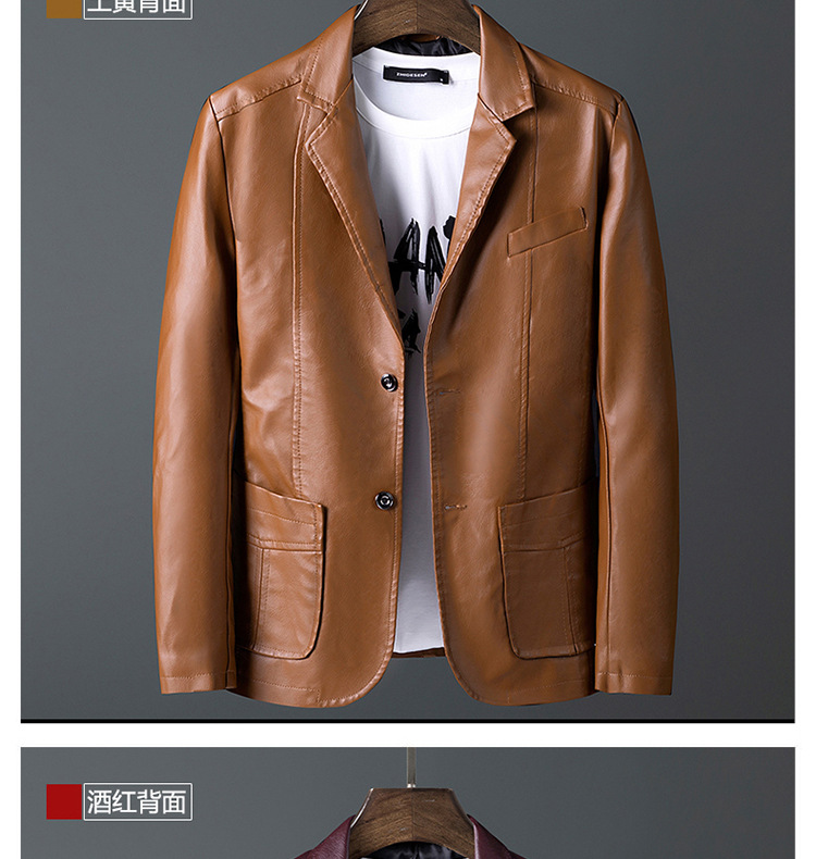 Veste en cuir homme - Ref 3443929 Image 58