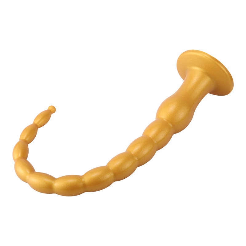 Silicone Extended Beaded Anal Plug
