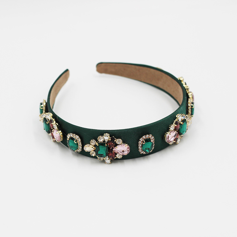 Baroque Colorful Diamond-studded Headband display picture 8