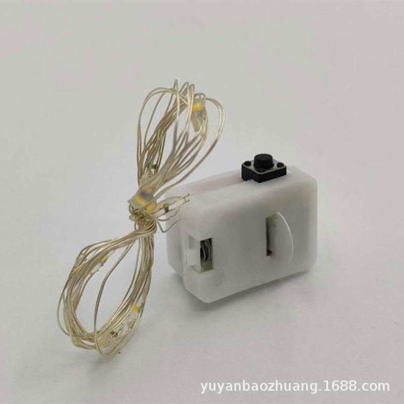 2m20 perlas de luz blanca; luz led