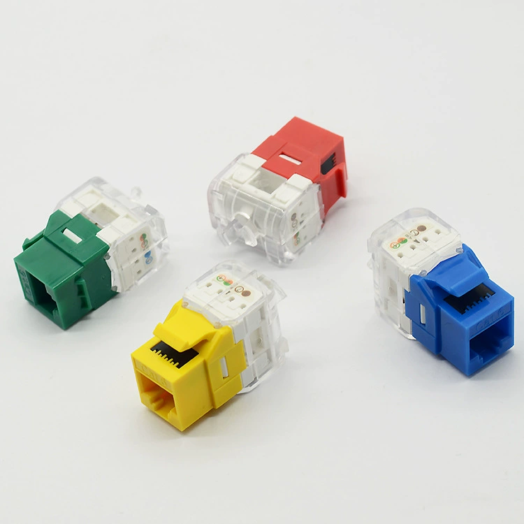 Класс модуля инструмента РДЖ 45 модуля сети Мульти-цвета свободный от пуансон свободный от давлени модуль сети 6 гигабит инженерства