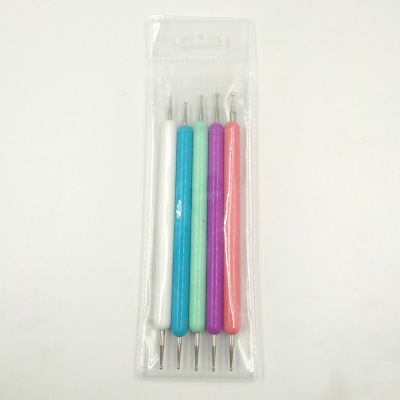 Point Flower Pen Nail Pen Diamond Pen Point drill pen multi-function colour Acrylic Nail enhancement tool suit
