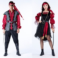 2020萬聖節服裝海盜服裝女王裝加勒比情侶男傑克船長演出服