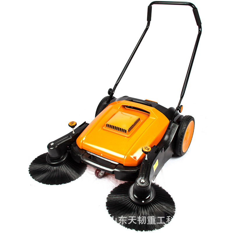 Wholesale Hand Push Sweeper Unpowered Manual Vacuum Truck Sweeper Factory Workshop Property Leaf Sweeper