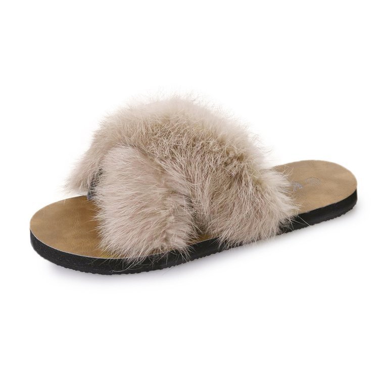 Femme peluche polaire bout fermé printemps été intérieur chaud mousse à mémoire de forme lavable en Machine chaussures d'intérieur chaussures de maison_voghion.com