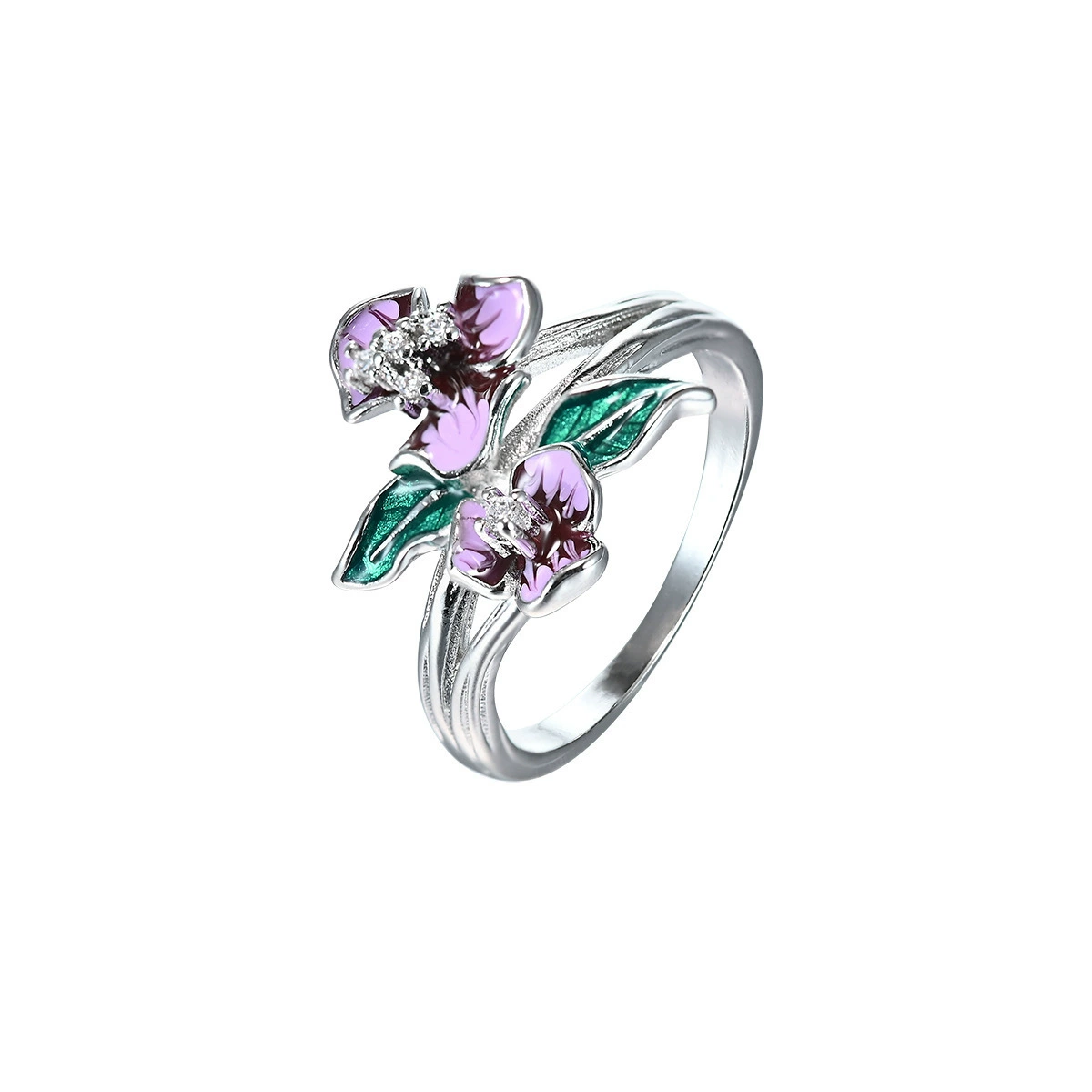 Эмаль, ожерелье, кулон, кольцо, серьги, комплект, AliExpress, с цветами, европейский стиль