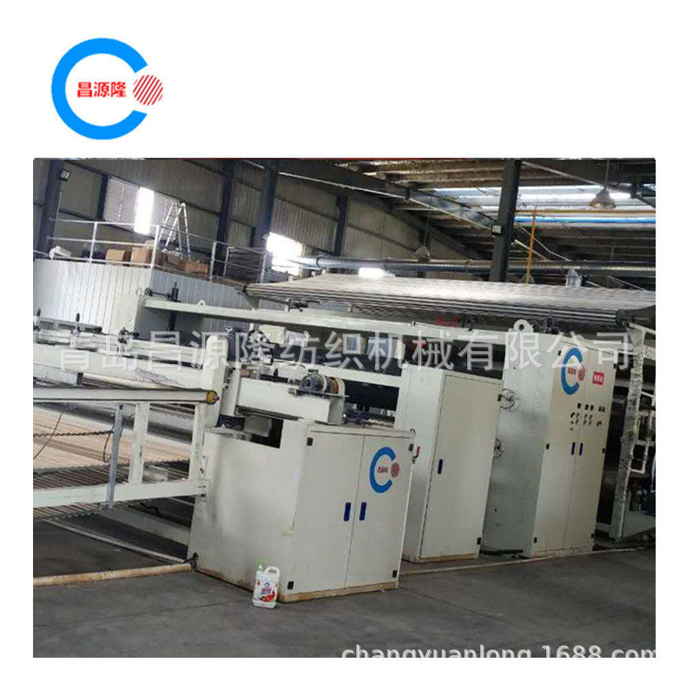 新型产量多服装被子填料喷胶棉生产线