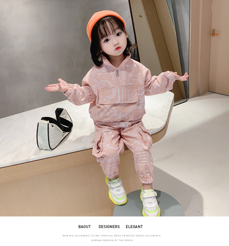 Sport forår og børns efterår 2023 Nyt pigesæt i to dele Moderigtigt_voghion.com