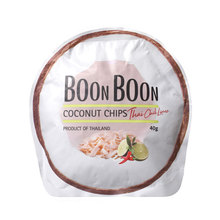 椰子脆片进口零食BOONBOON泰式青柠冬阴功椰子片40g