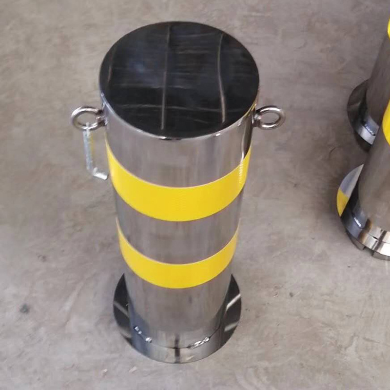 不锈钢防撞柱直径219反光警示柱道路固定路桩 活动隔离停车地桩