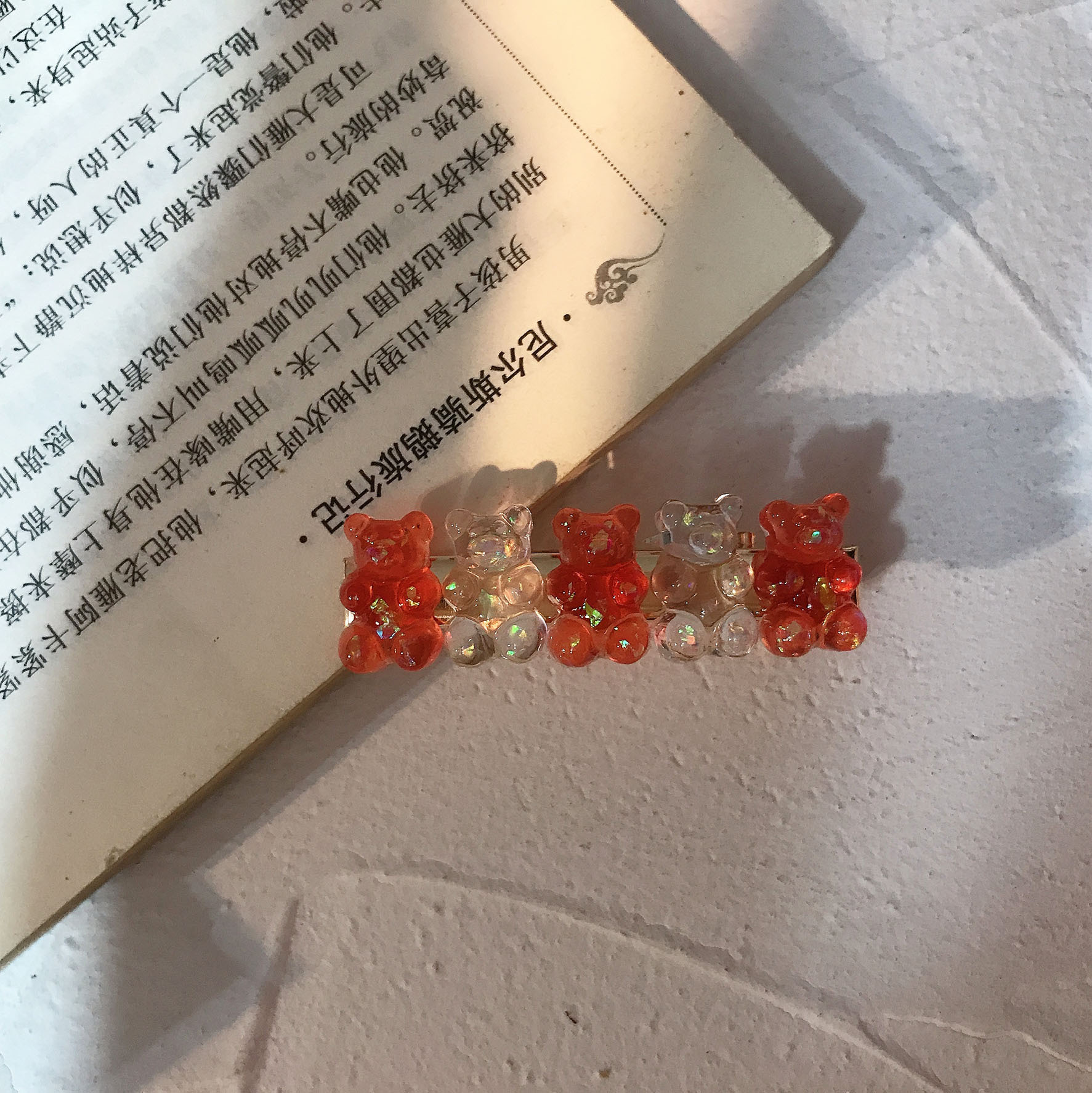 Cute Bear Synthetic Resin Hair Clip display picture 6