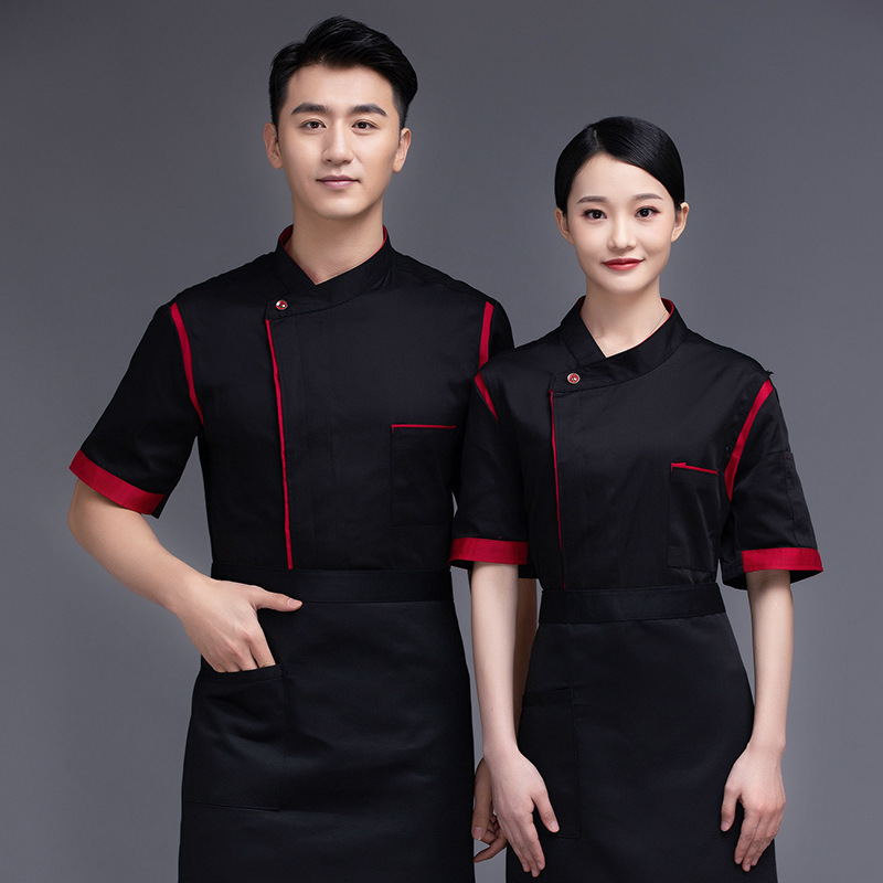 Chef overalls Hotel chef work clothes custom catering restaurant after the kitchen chef service pastry bakers work clothes customized