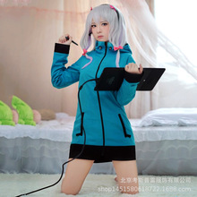 情色漫画埃罗芒阿老师和泉纱雾cos服绿外套漫展万圣节cosplay服装