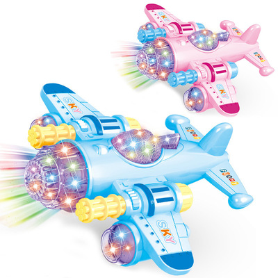 儿童电动飞机玩具音乐发光 电动万向直升飞机模型航空模型玩具