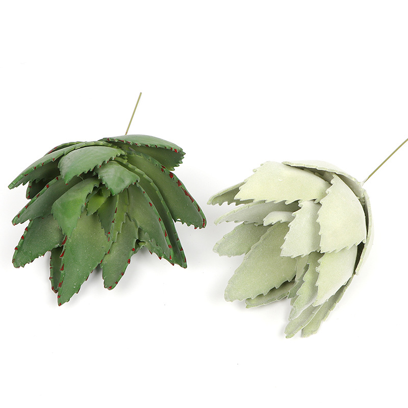 Nordic style simulation of succulent aloe plant resin