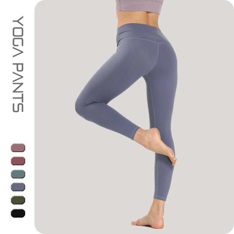 厂家货源跨境高腰lulu瑜伽裤运动紧身裤九分裤亲肤小脚健身裤