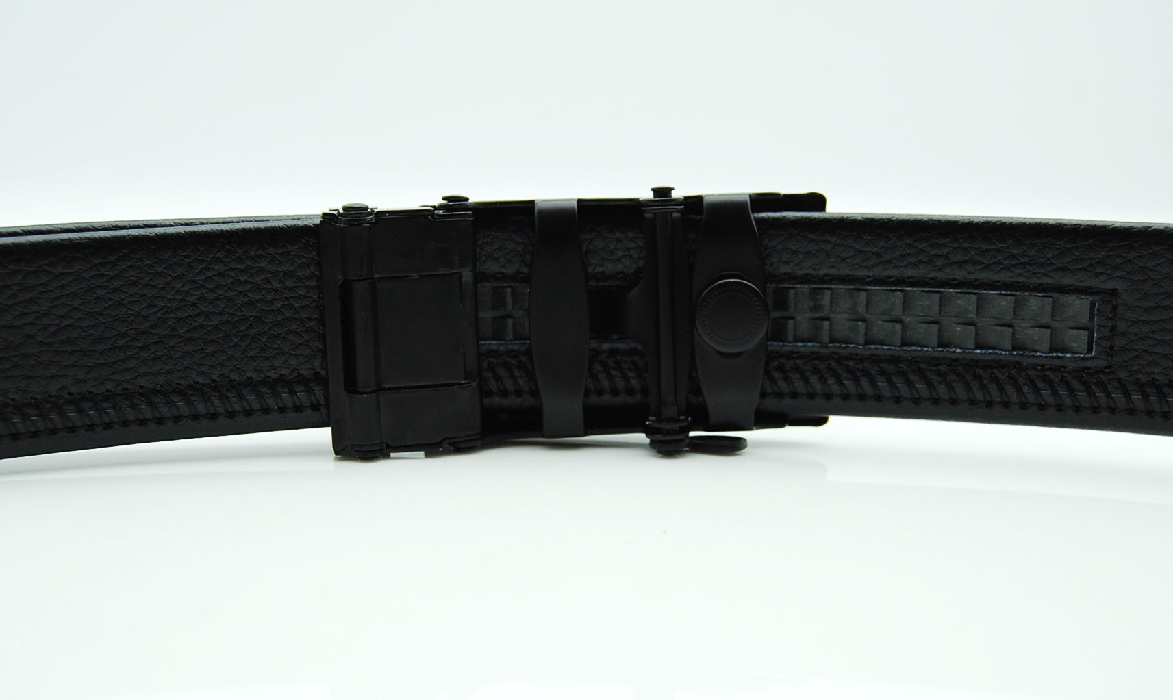 Men's Automatic Buckle Network Red Explosive Four Seasons General Black Iron Belt Wholesale Factory A Large Number Of Stock undefined