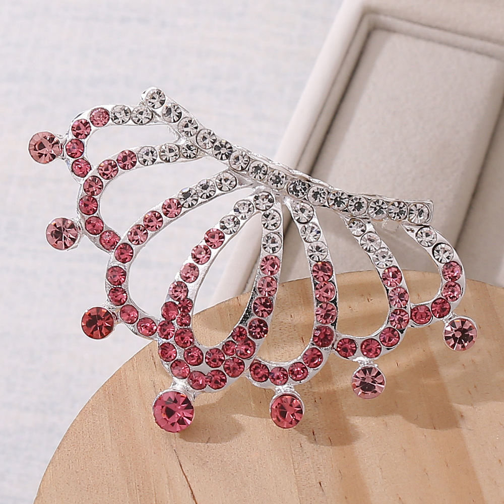 Fashion Crown Alloy Inlay Rhinestones Hair Combs 1 Piece display picture 6