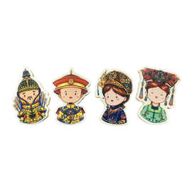 中国历史古代人物创意造型橡皮擦工厂定 制文创儿童文具广告礼品